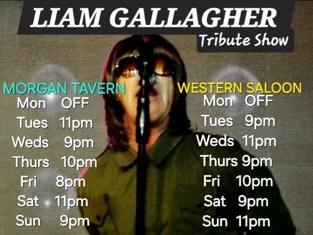 If you're coming to Benidorm check out the must see Liam Gallagher Tribute Show !! C'mon You Know 😎✌️ #Biblical #OasisLive25