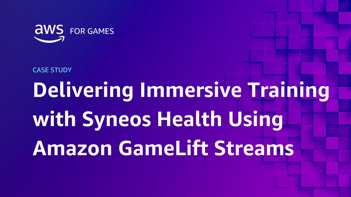 AWSGameTech's tweet image. 📚 How do you take training &amp;amp; make it 10x more immersive &amp;amp; effective? 

🍎 Learn how biopharmaceutical solutions company @SyneosHealth delivers interactive training using Amazon GameLift Streams: go.aws/46GyIX0

#AWSforGames #AmazonGameLiftStreams
