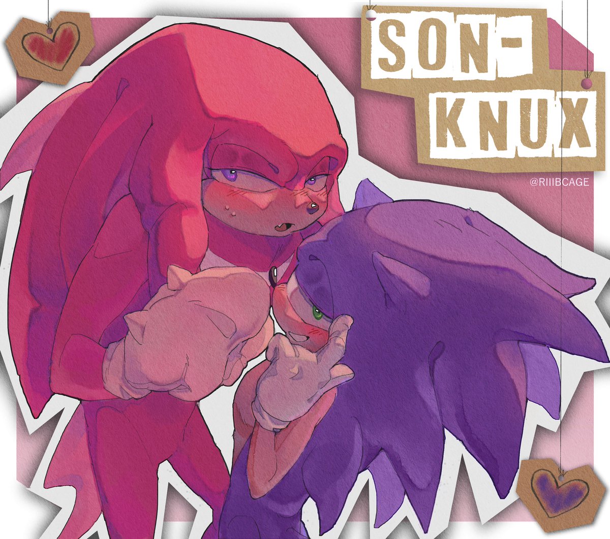❤️💙
.
#sonknux #Sonic #Knuckles