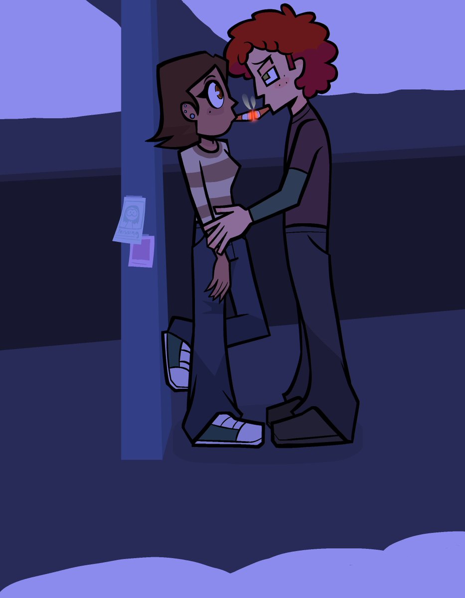 MommaSpooky's tweet image. They&apos;re touching tips hehe
_____

#spoc #spkyle