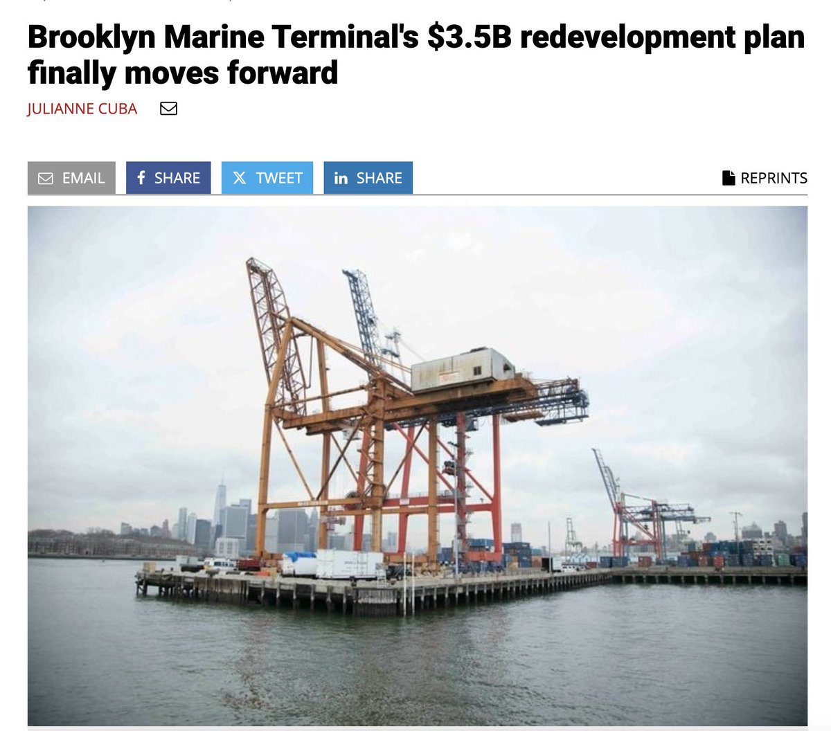 The Brooklyn Marine Terminal Plan is moving forward!

This kicks off the next phase of an effort to create 6,000 new homes, including over 2,400 permanently-affordable units on the Brooklyn waterfront.