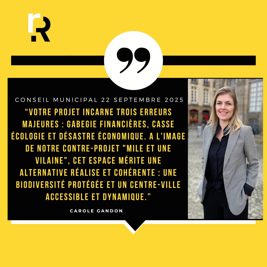 Ce n'est pas parce que nous partageons l'intention que nous devons accepter un projet mal pensé. 

#Rennes #CMRennes