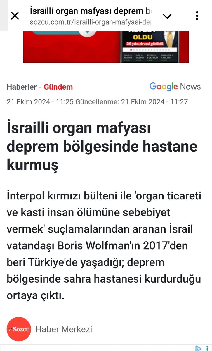 Osmanlı arması önünde poz veren bu kişiyi tanıdınız mı.?

Tanıtayım,
Interpol tarafından kırmızı bültenle aranan,2017 den beri Türkiye de yaşayan,
İsrailli Organ Kaçakçısı B. Wolfman, 
 Türkiye de şirket sahibi.
6 Şubat deprem bölgesinde sahra hastanesi bile kurmuş.

Sorular: