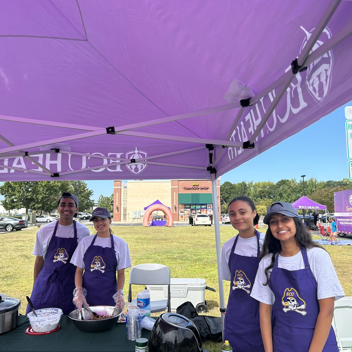 Service is what #BrinkleyLane is all about 💜 

Recently several of our students volunteered at the ECU Health Men's Health Fair at the Farm2Clinic table!