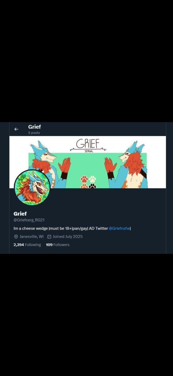 Griefserg's tweet photo. Hey some fucker has been trying to be me so yall that follow me help me get them removed https://t.co/54irqr4p4W