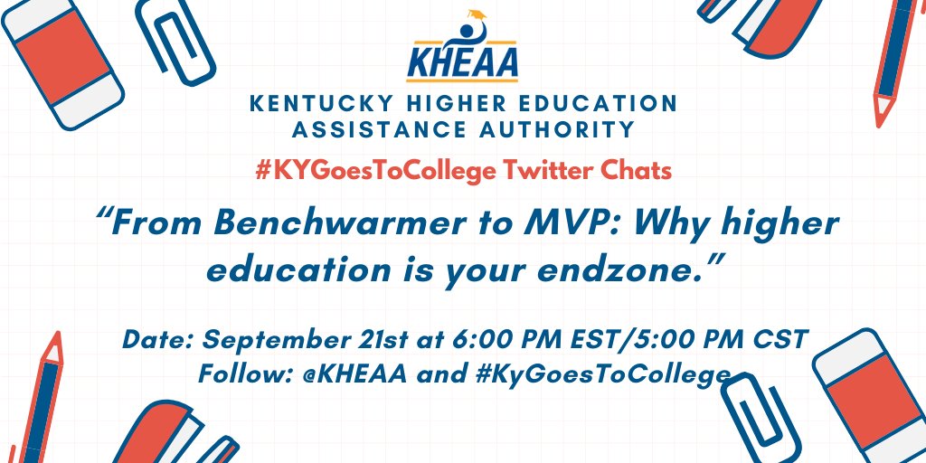 KHEAA's tweet photo. 15 minutes! We can't wait for everyone to join us for a fantastic conversation! #KYGoesToCollege https://t.co/l1YSrrytSj