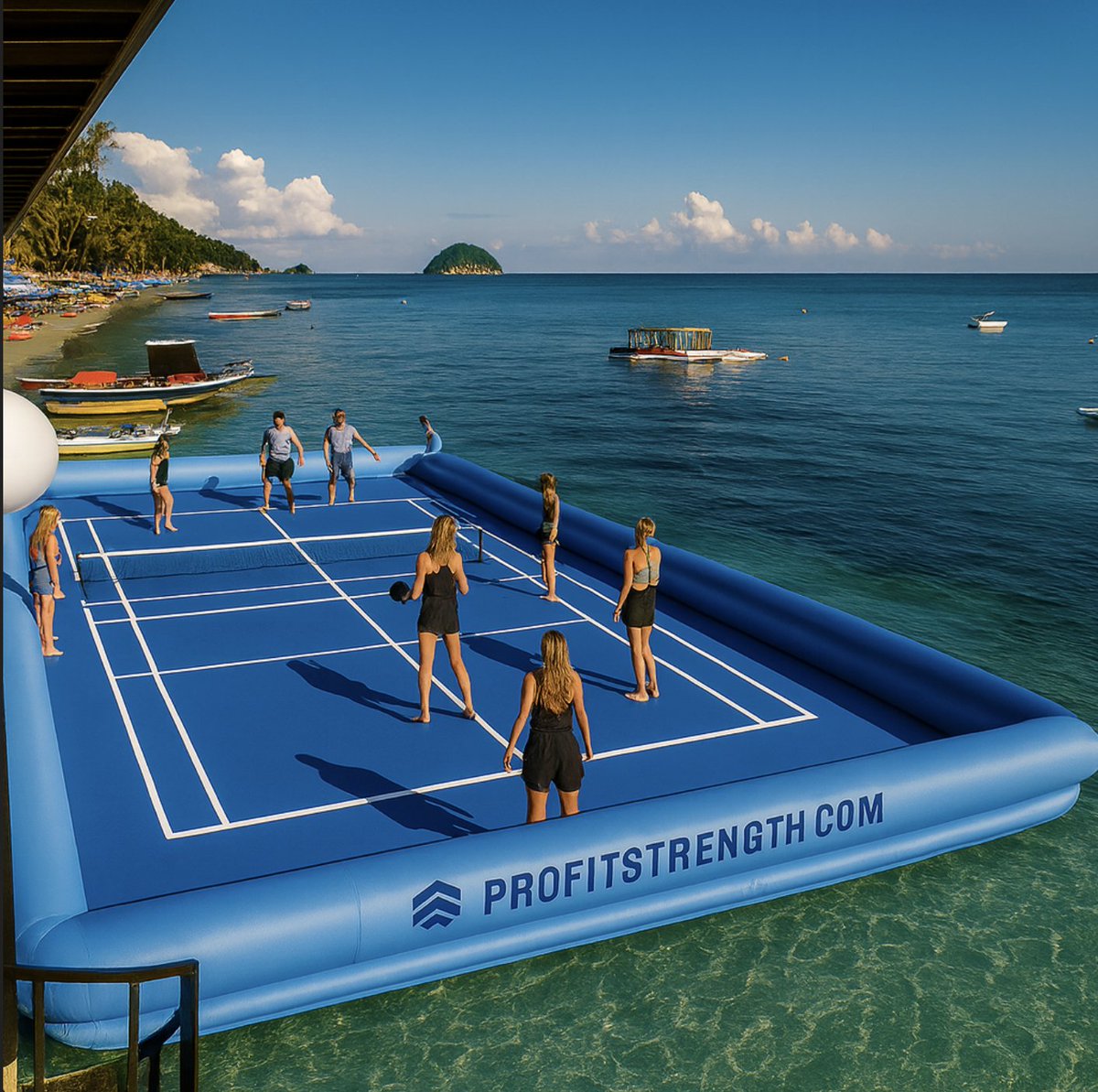 FinalbossProfit's tweet image. Host a Floating Pickleball Pop-Up. Fundraisers, brand launches, member appreciation days—we bring the court, anchors, and setup. You bring the players. 

#PopUpEvent #Community #Pickleball #WaterfrontEvents #BrandActivation