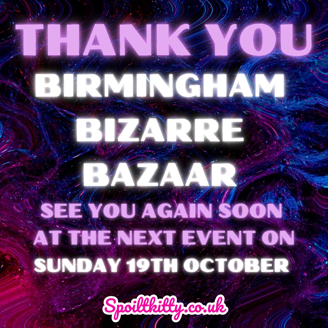 Spoilt_Kitty_'s tweet photo. Thank you @BBBAltFetBazaar for an absolute blast yesterday. We can’t wait to haunt you all on Sunday 19th October for our fave time of year… 👻 (spooky season, obvs)
See you ghouls soon… if you dare
#SpookySeasonVibes #BizarreAndBeautiful #CreepinItReal #SeeYouSoonBoos https://t.co/APdxY3cTp3