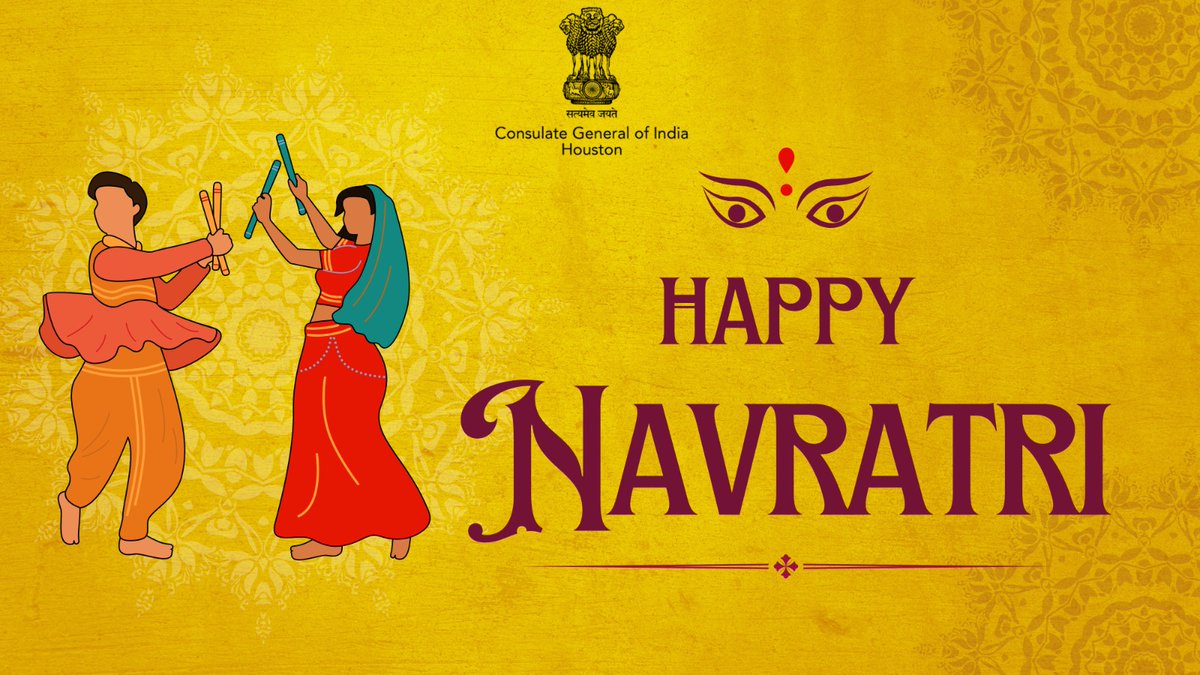 cgihou's tweet photo. Wishing everyone a very Happy Navratri! ✨
#Navratri2025 #CGIHouston #FestivalOfIndia https://t.co/GaEbhUCfsi