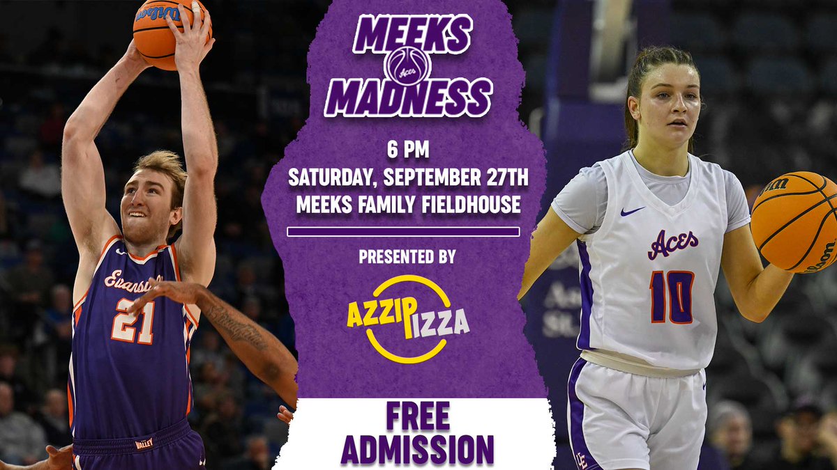UE Athletics (@ueathletics) on Twitter photo ๐ด๐๐๐๐ ๐ด๐๐
๐๐๐๐ ๐
Join us inside Meeks Family Fieldhouse on Saturday for Meeks Madness 2025 presented by <a href="/AzzipTweets/">Azzip Pizza</a>!
Admission is FREE ๐๏ธ
๐#ForTheAces ๐ด๐๐๐๐ ๐ด๐๐
๐๐๐๐ ๐
Join us inside Meeks Family Fieldhouse on Saturday for Meeks Madness 2025 presented by <a href="/AzzipTweets/">Azzip Pizza</a>!
Admission is FREE ๐๏ธ
๐#ForTheAces