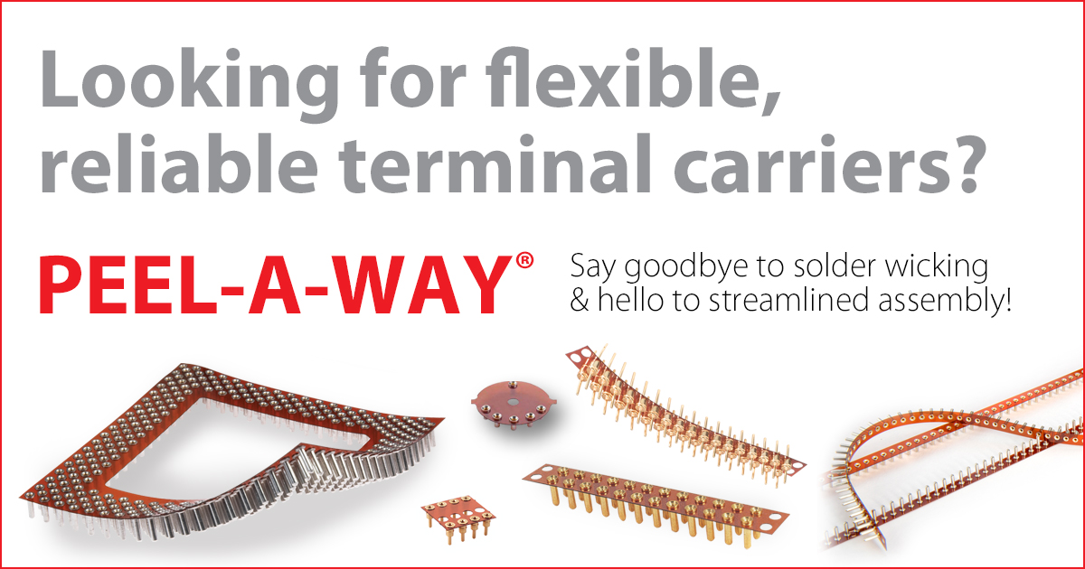 AdvancedInt's tweet image. Peel-A-Way® offers customizable, removable strips for easy automated pin loading, from 2 to 100 positions, multiple pitches & plating options.
Say goodbye to solder wicking & hello to streamlined assembly! bit.ly/41AyKO3
#PCB #ElectronicsManufacturing #TerminalCarriers