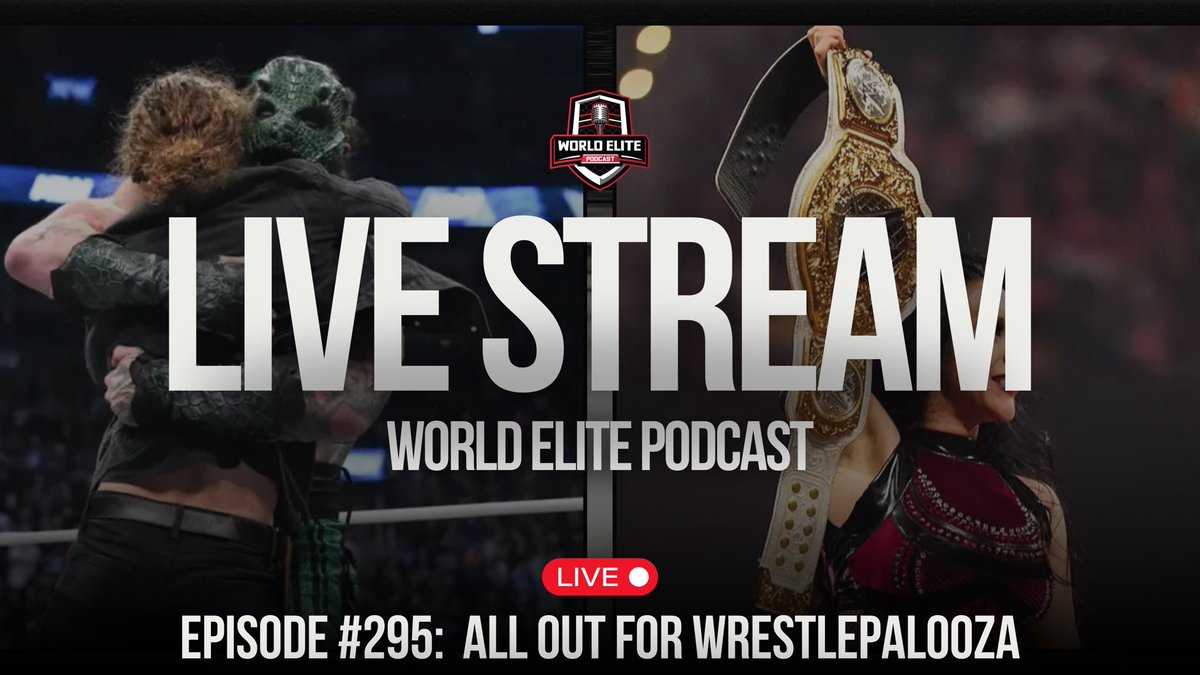 WorldElitePod's tweet photo. We are so back‼️🚨

Join us TOMORROW at 6:00PM CST for our big Tuesday night premiere!

▫️ #WrestleMania in Saudi Arabia 
▫️ #AEWAllOut + #Wrestlepalooza 
▫️ Which show won the weekend?
▫️ &amp; much more!

Where to watch: https://t.co/BcS81YRPCS https://t.co/rZSZQoQqAZ