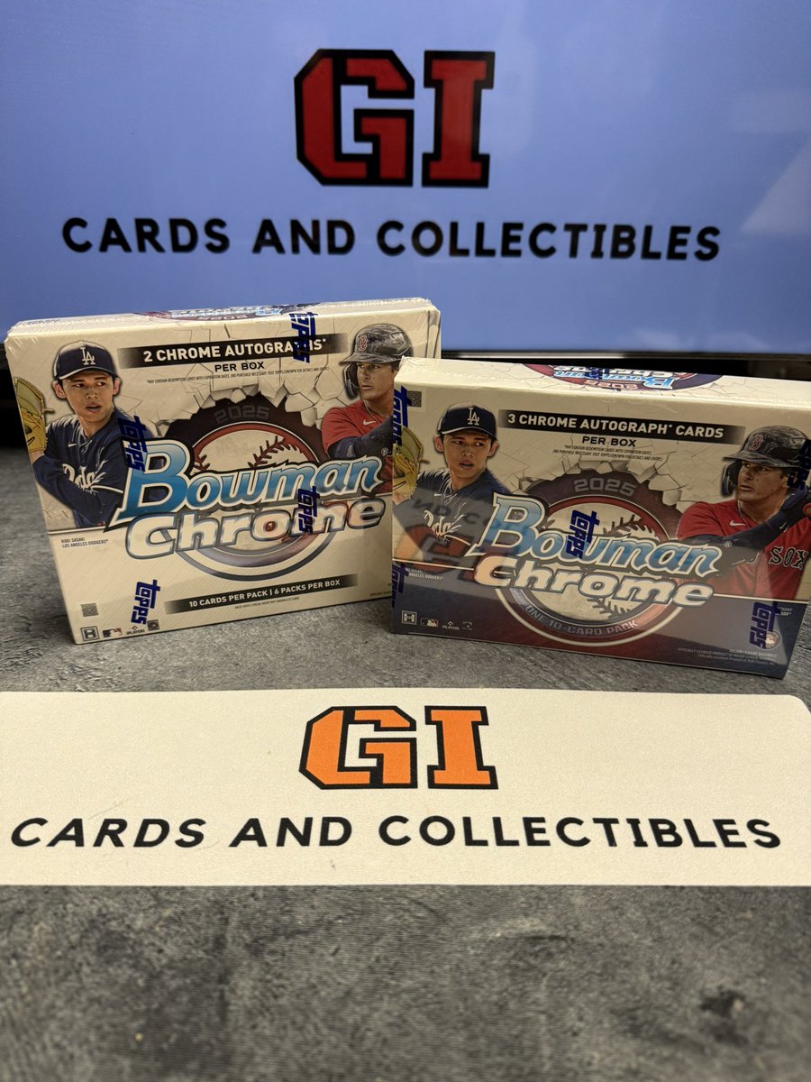 2025 Bowman Chrome Baseball BREAK for release day tomorrow! Head over to our group (Facebook.com/groups/gicards) or click the link to grab some spots!

facebook.com/share/p/16PYgr…?