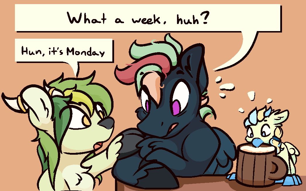 Gonna be a long week for them both 📅
#pony #deer #mlp