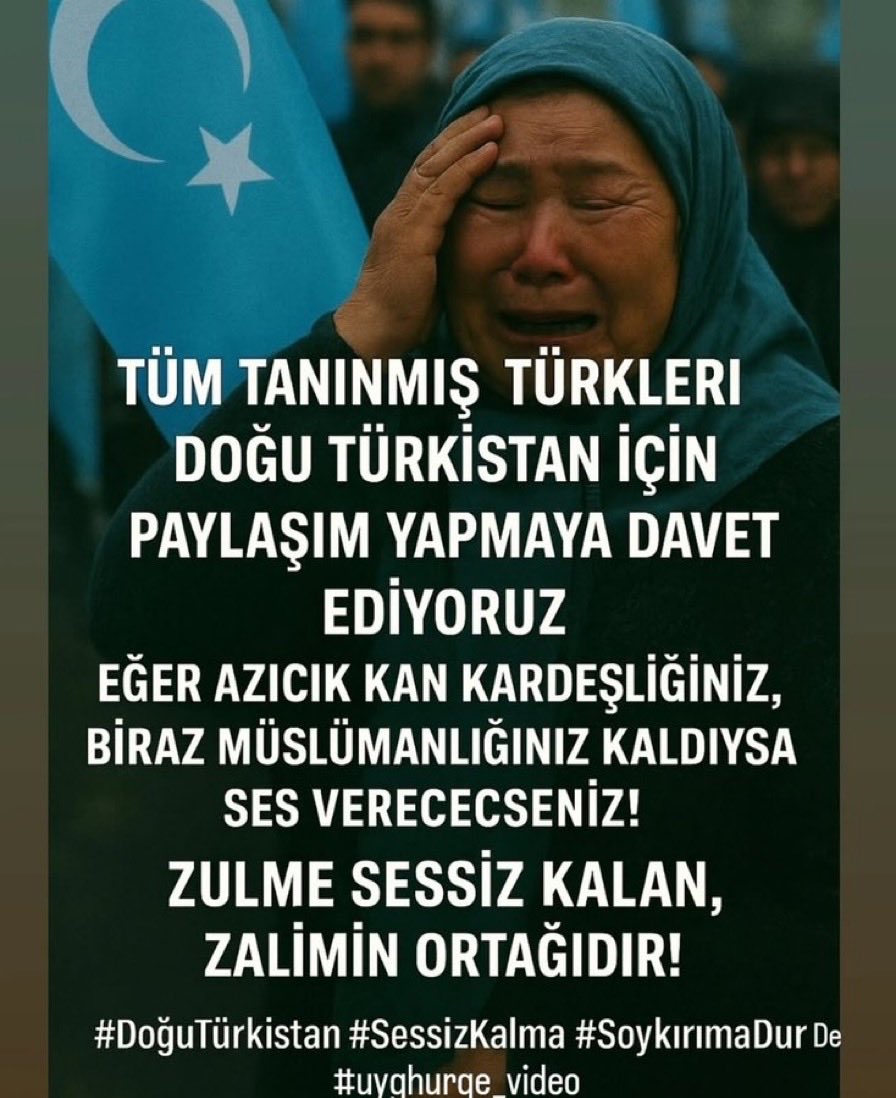 📌Doğu Türkistan için ses ol ❗️