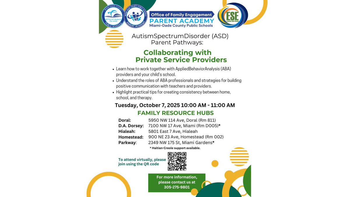 M-DCPS Department of ESE tweet media