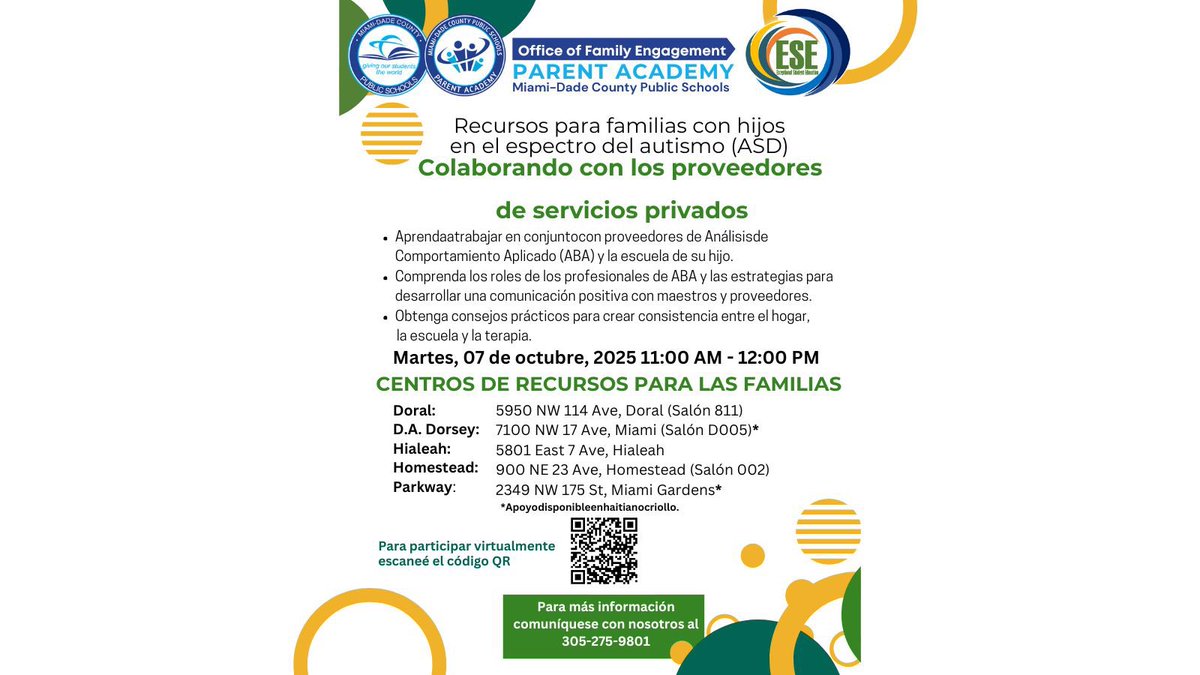 M-DCPS Department of ESE tweet media