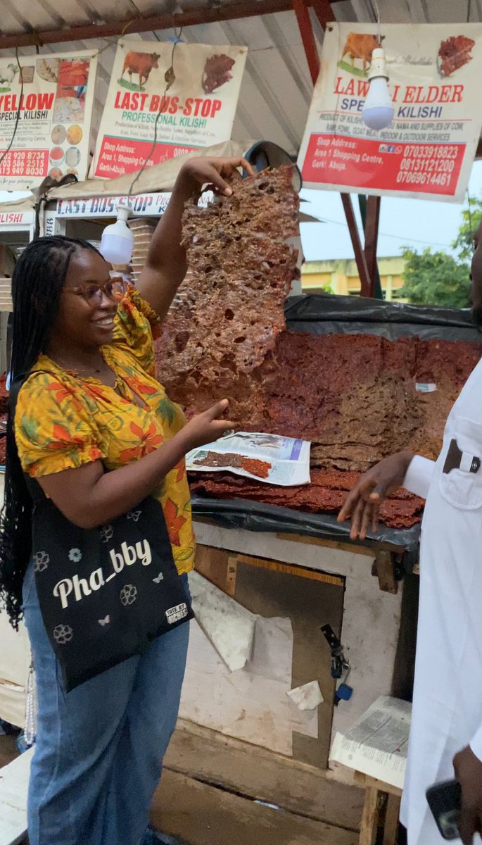 pha_bbyy's tweet photo. Final Exploring Abuja Episode 🎉
I went to Abuja’s BIGGEST kilishi market + tried Hausa snacks for the first time 🤯
This was such a fun one to film you don’t want to miss it!

👉 Watch here: https://t.co/1sH0uvCWuN

#Abuja #Nigeria #vlog #Foodie https://t.co/atCxqiEYNG