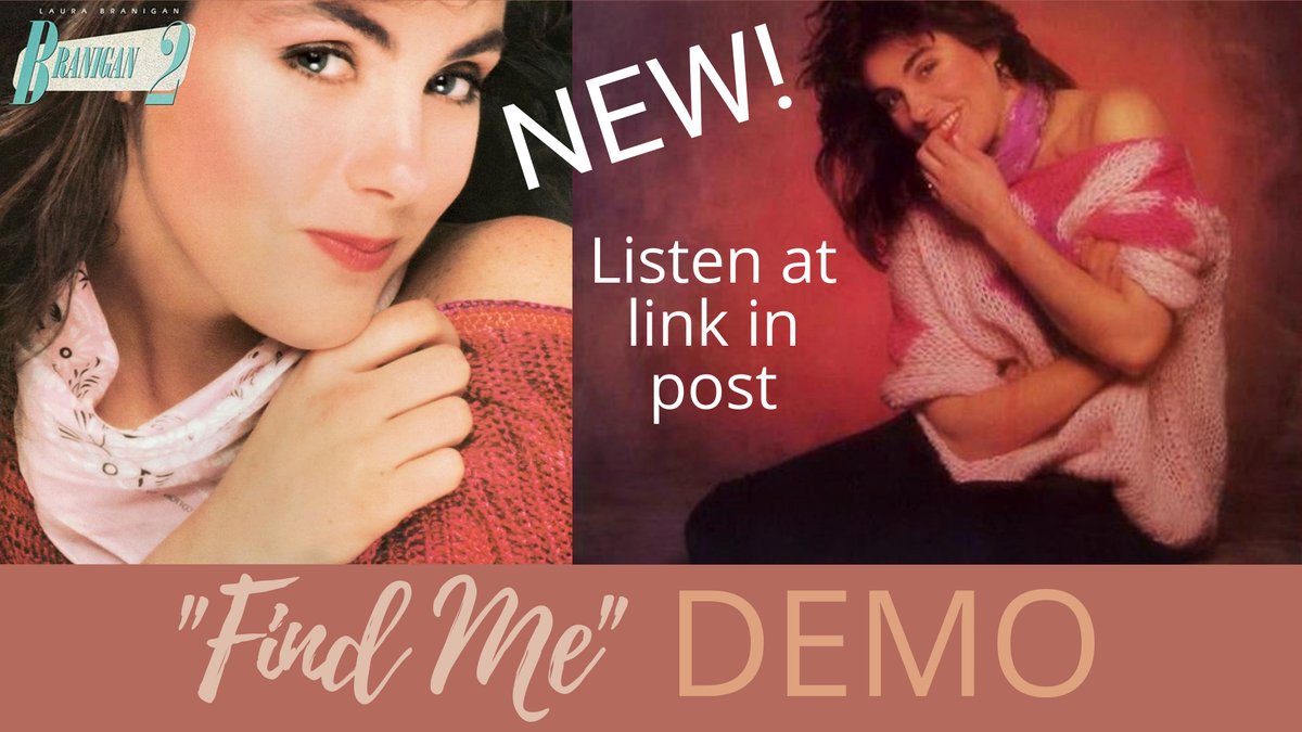 #NEW 🎤 #Demo 🎶 We are glad to share this demo of "Find Me" from Laura's recording sessions for her second studio album BRANIGAN 2 (1983). This song is one of Laura's most emotive ballads, showcasing her plaintive interpretation of the wistful angst of the heart, a hallmark of