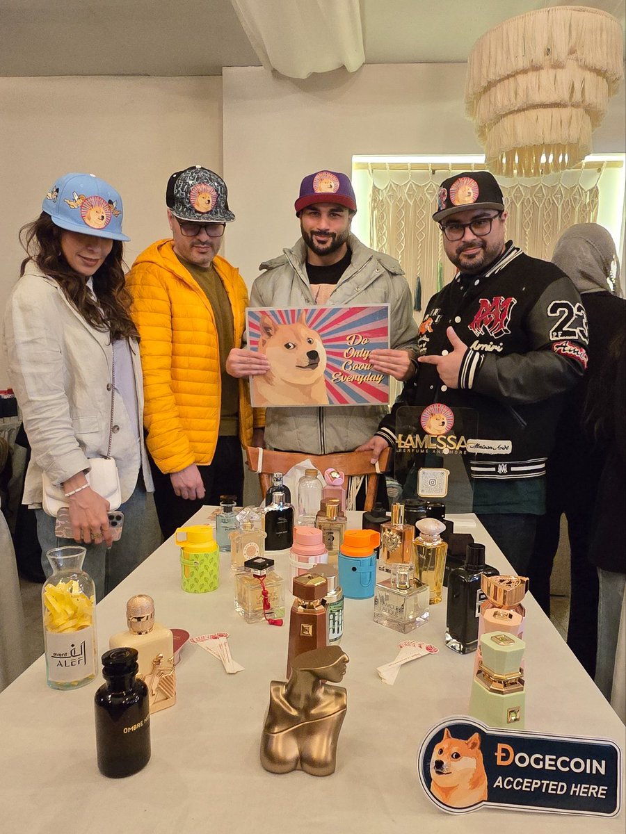 CameronSalimi87's tweet photo. Local Business Event in Our City & Dogecoin Love! 🐶🚀

We joined this awesome event as a perfume business, and wow, it was incredible to see how quickly people fell for Dogecoin’s charm! Some already knew our favorite crypto pup, while others were just meeting it for the first time—but everyone ended up loving it! 😍 We introduced them to MyDogeWallet, and they’re all excited to install it. To celebrate their enthusiasm, we’re giving out Dogecoin tips as a thank-you for joining the movement! 🙌
We even sold some perfumes for Dogecoin with sweet discounts. 😎 More events like this are on the way, and we’re pumped to keep growing the Dogecoin vibe in our city, one tip at a time!

Doge to the moon! 🌙
@redwriter
@graynawal
@kevinslmdfs
@tjstebbing
@dogetothemoon
@cb_doge
@Investments_CEO
@MyDogeVN @_dogegod_   @dogeofficialceo @TeslaModelDoge
@dogecoin @DOGECOINFamilyD

 #Dogecoin