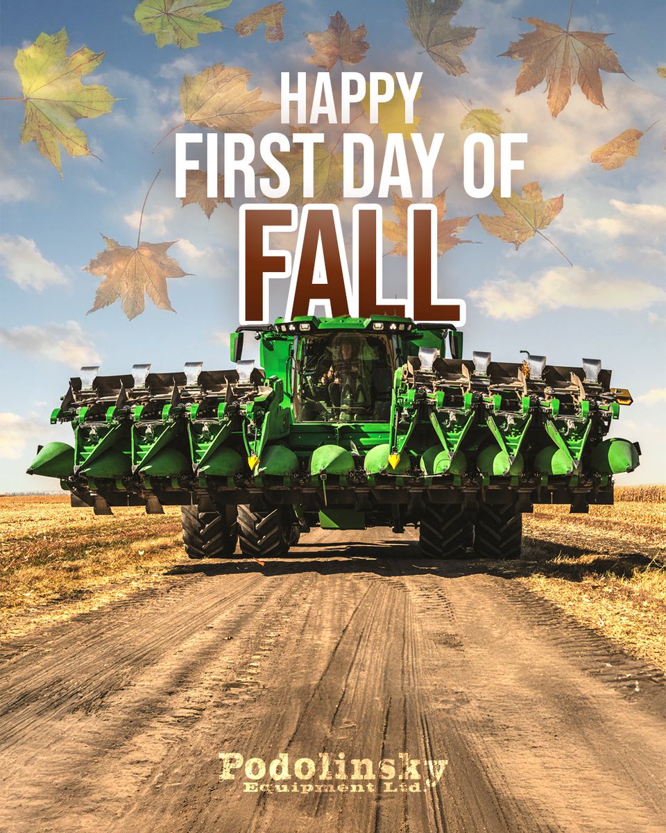 🍂 Fall is here! Time to roll into harvest season with the right equipment by your side. Wishing everyone a safe and successful season ahead.

#johndeere #fall #harvestseason #ontarioag