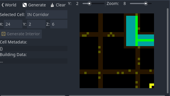 Zielakpl's tweet photo. patiently making interior data for buildings. Green is corridor. I'm struggling a bit with definitions for this :/ https://t.co/3z9CkS5Rpn