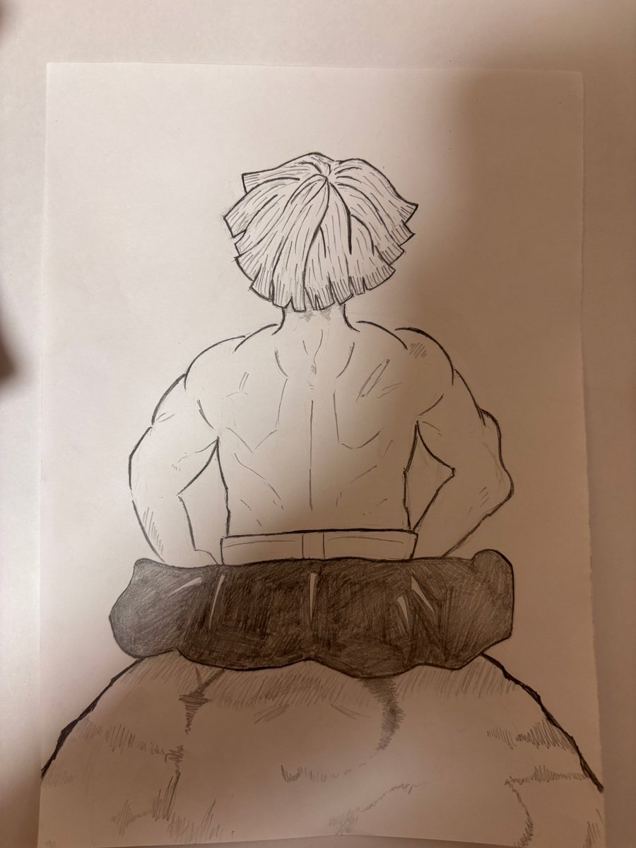 模写ですけど頑張りました！
後ろ姿描いたの初めてでめっちゃ難しかった…