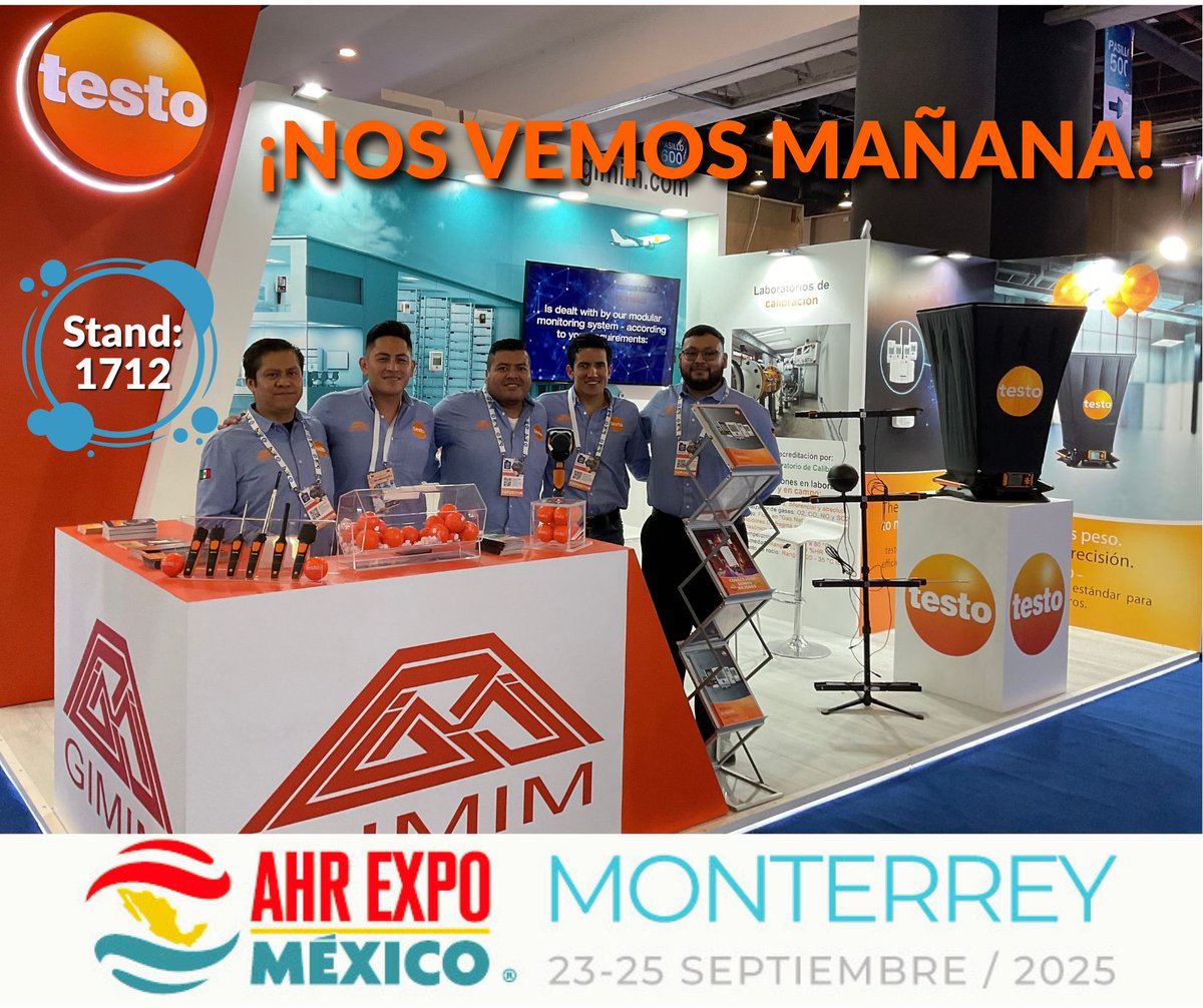 Testo I #hvacr #refrigeracion
❄️🔧 ¡Este martes comienza AHR Expo México , el evento de HVAC/R del año mas grande de AMERICA! Los esperamos con innovadoras soluciones tecnológicas en el Stand 1712 en CINTERMEX ¿Se lo va a perder? 👉 ahrexpomexico.com #testomx #testobesure