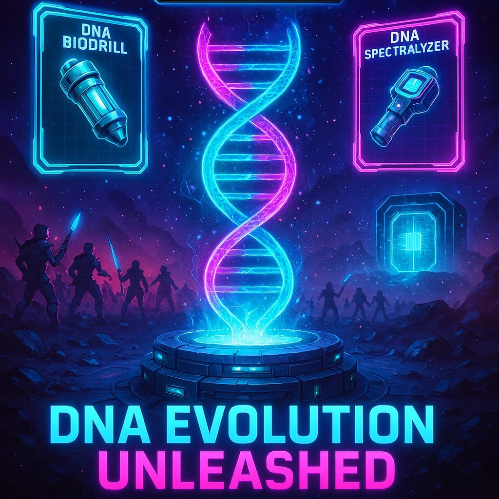 🚀 NFT Battleminers: Next Event Alert – DNA Evolution Unleashed! 🚀
Arcadian Citizens, 👥
Get your DNA strategies sharpened – the next Battleminers event is already in the planning phase and will be blasting off soon, and it’s gonna build on our DNA theme! 🌌
We’re hyped to