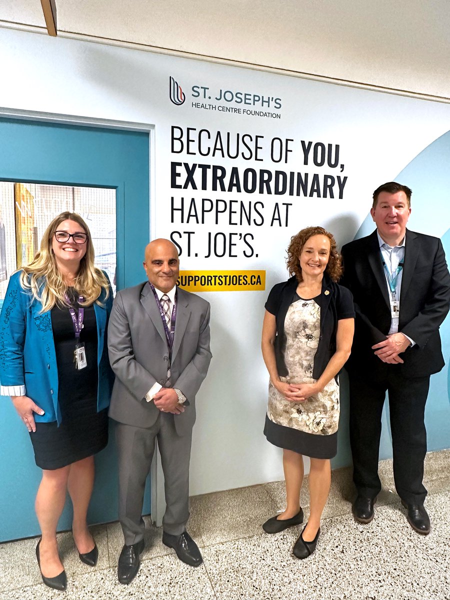 UnityHealthTO's tweet image. Thanks to Parkdale–High Park MPP Alexa Gilmour for visiting St. Joseph’s Health Centre this morning to learn how we’re caring for Toronto’s west-end communities. #UnityHealthToronto #TorontoWest #PatientCare