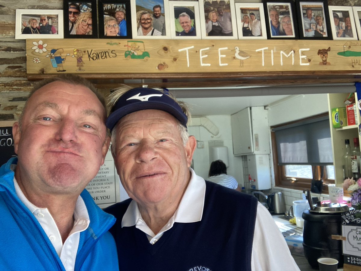 izzyminx_too's tweet photo. Halfway through a sausage bap at  @TrevoseGC and this guy walks in @JeffCarnage https://t.co/vRMuP5J2K9
