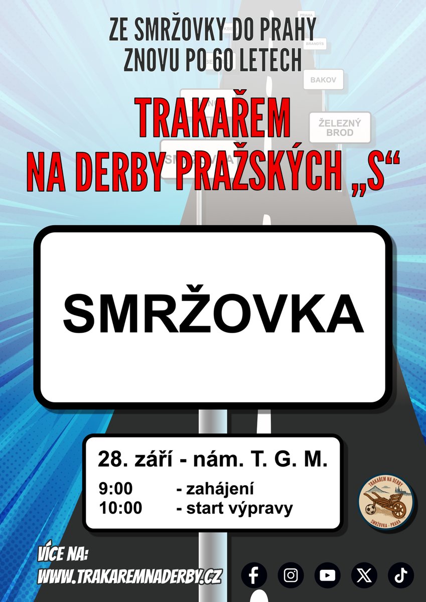 trakaremnaderby's tweet photo. Startujeme 28. září!
Kompletní itinerář cesty: 👇👇👇 https://t.co/888bPvRaot