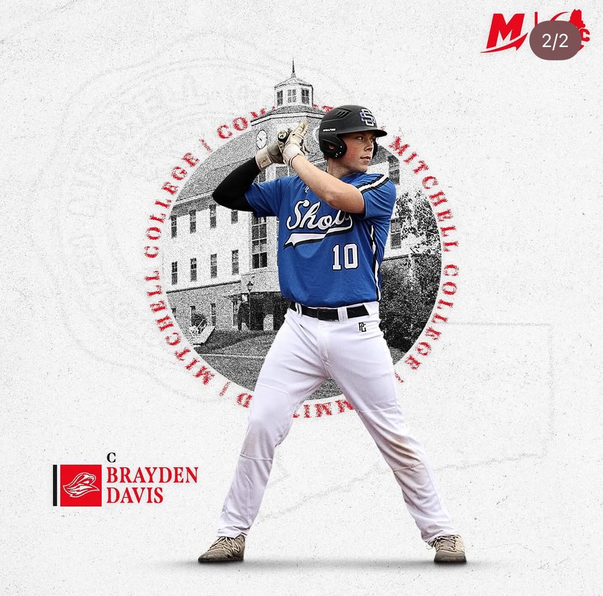 axcessbaseball's tweet photo. Catcher Brayden Davis (Pat-Med 2026) commits to Mitchell College @ShowTime_Select https://t.co/xpiGXRFhII