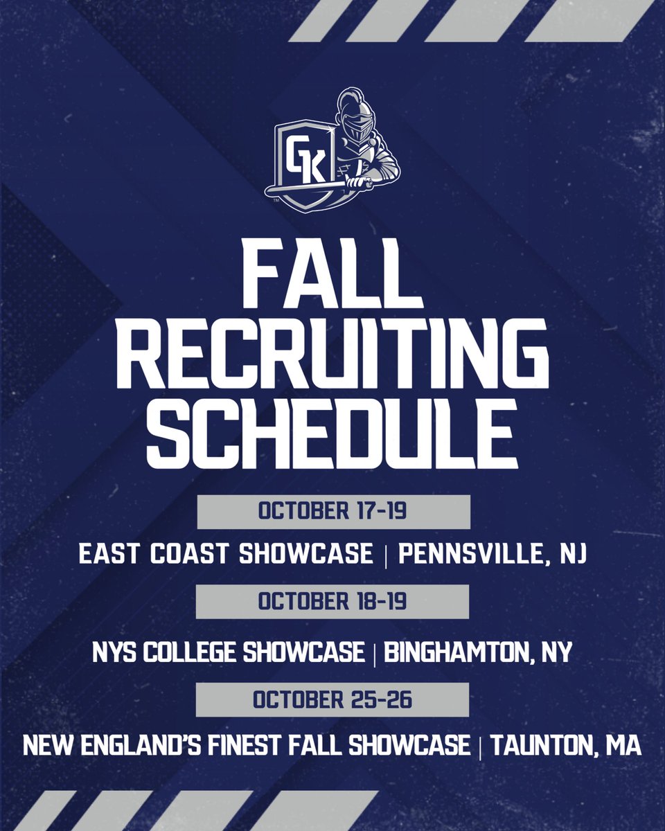 Ready to hit the road this fall and find Future Knights 🫡 

Let me know if we will see you at any of the tournaments below!