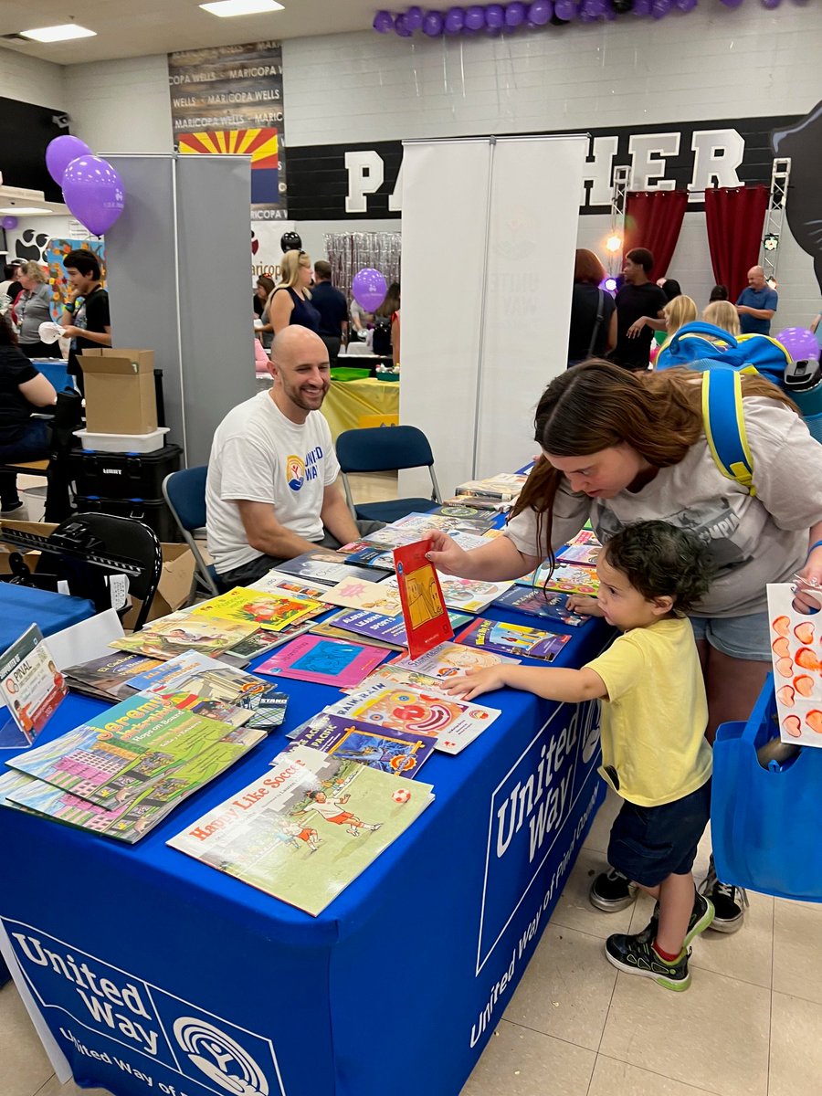 We had a great time at Kids Day Maricopa last weekend, handing out hundreds of books to the children attending.

Thank you to our volunteers &amp; to <a href="/kidsneedtoread/">kidsneedtoread</a> for the great donation of books to help support this effort.

United is the way to youth opportunity. 
#UnitedIsTheWay