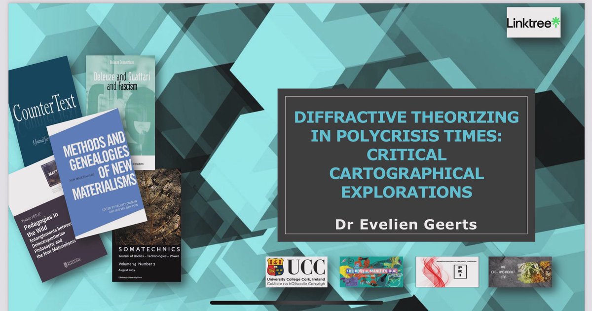 EGeertsPhD's tweet image. Had a great time at Brock University today, where I got to meet Prof Christine Daigle’s Philosophy students &amp;amp; talk about #criticalposthumanisms, #cartographies &amp;amp; #diffraction!
 @uccphilosophy @uccwomenstudies @CACSSS1