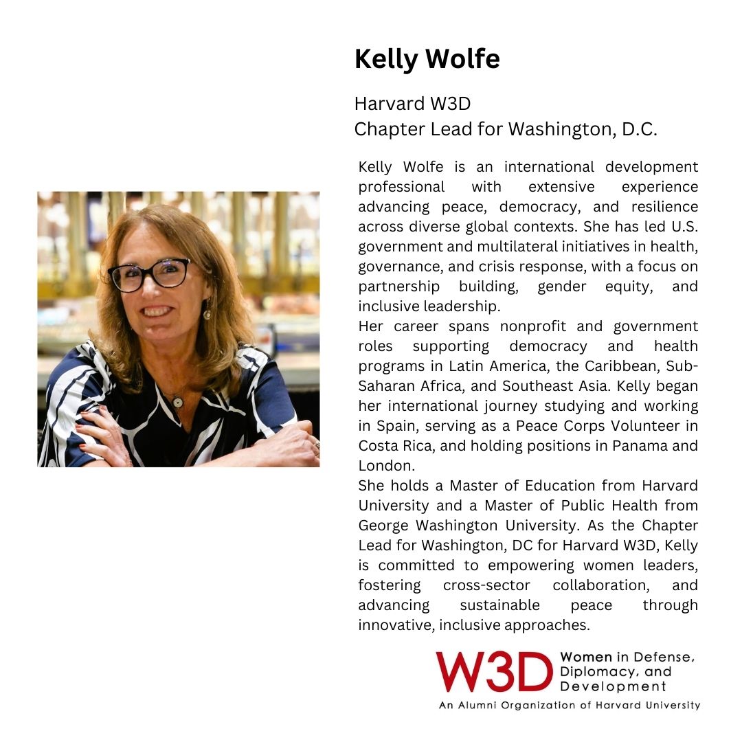 ✨ We're delighted to welcome Kelly Wolfe as the new Harvard W3D Chapter Lead for Washington, D.C.!