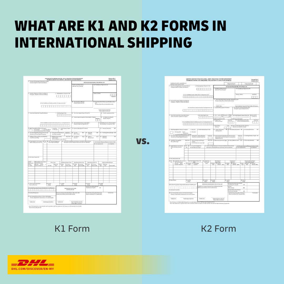 K1 and K2 forms are linchpins in Malaysia’s move toward regulatory interoperability where seamless, harmonized documentation supports resilient ASEAN trade corridors. 

💡Explore the full breakdown of K1 vs K2 forms for seamless shipping readiness.: dhl.com/discover/en-my…
