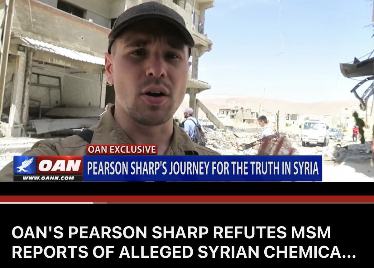 Would it surprise you that this OANN "reporter" who went to Donbas to propagandize for Putin also went to Syria ONE WEEK after the Douma chemical attack to pretend that it never happened?