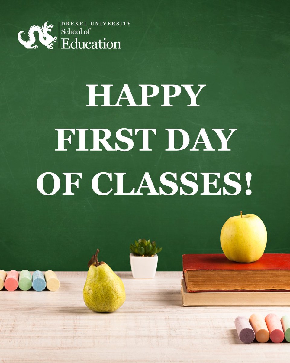 Welcome to the fall quarter, Dragons! We wish you all the best for the new academic year! #DrexelSOE #experiencedrexel