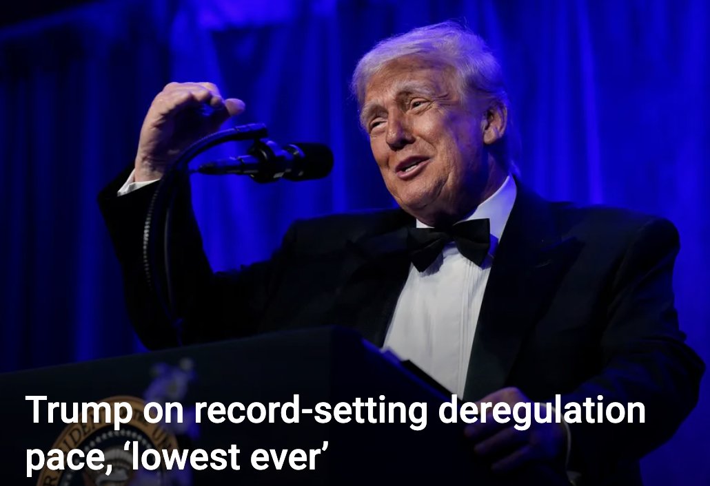 Paul Bedard (@secretsbedard) on Twitter photo Trump on record-setting deregulation pace, ‘lowest ever’
<a href="/wayne_crews/">Clyde Wayne Crews Jr</a> <a href="/ceidotorg/">Competitive Enterprise Institute</a> “These are of such a volume that it looks like Trump ought not have any problem meeting the one in, 10 out goals,” Crews said.
washingtonexaminer.com/news/washingto… via <a href="/dcexaminer/">Washington Examiner</a> Trump on record-setting deregulation pace, ‘lowest ever’
<a href="/wayne_crews/">Clyde Wayne Crews Jr</a> <a href="/ceidotorg/">Competitive Enterprise Institute</a> “These are of such a volume that it looks like Trump ought not have any problem meeting the one in, 10 out goals,” Crews said.
washingtonexaminer.com/news/washingto… via <a href="/dcexaminer/">Washington Examiner</a>
