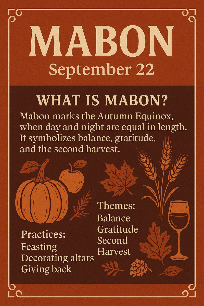 Spells and Psychics - Love Spell Caster (@spellsandpsychi) on Twitter photo ๐พโจ Happy #Mabon! The Autumn Equinox marks balance, gratitude & the second harvest. ๐๐ What blessings are you thankful for today? ๐พโจ Happy #Mabon! The Autumn Equinox marks balance, gratitude & the second harvest. ๐๐ What blessings are you thankful for today?