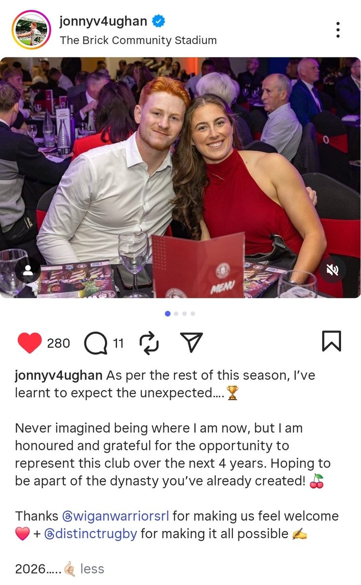So current St Helens player Jonny Vaughan, wasn't invited to St Helens end of year awards.
Well done Wigan for getting him along to ours. 🍒⚪️🏉

Salty much lads?