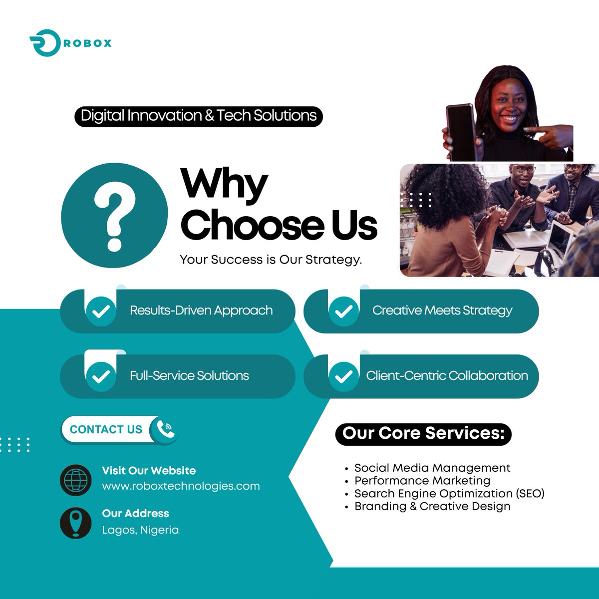 Robox_Tech's tweet image. Just like the Ballon d’Or, success isn’t given — it’s earned with strategy, creativity &amp;amp; results.

That’s why brands choose Robox Technologies. 🚀
#BallonDor #BusinessGrowth #RoboxTechnologies