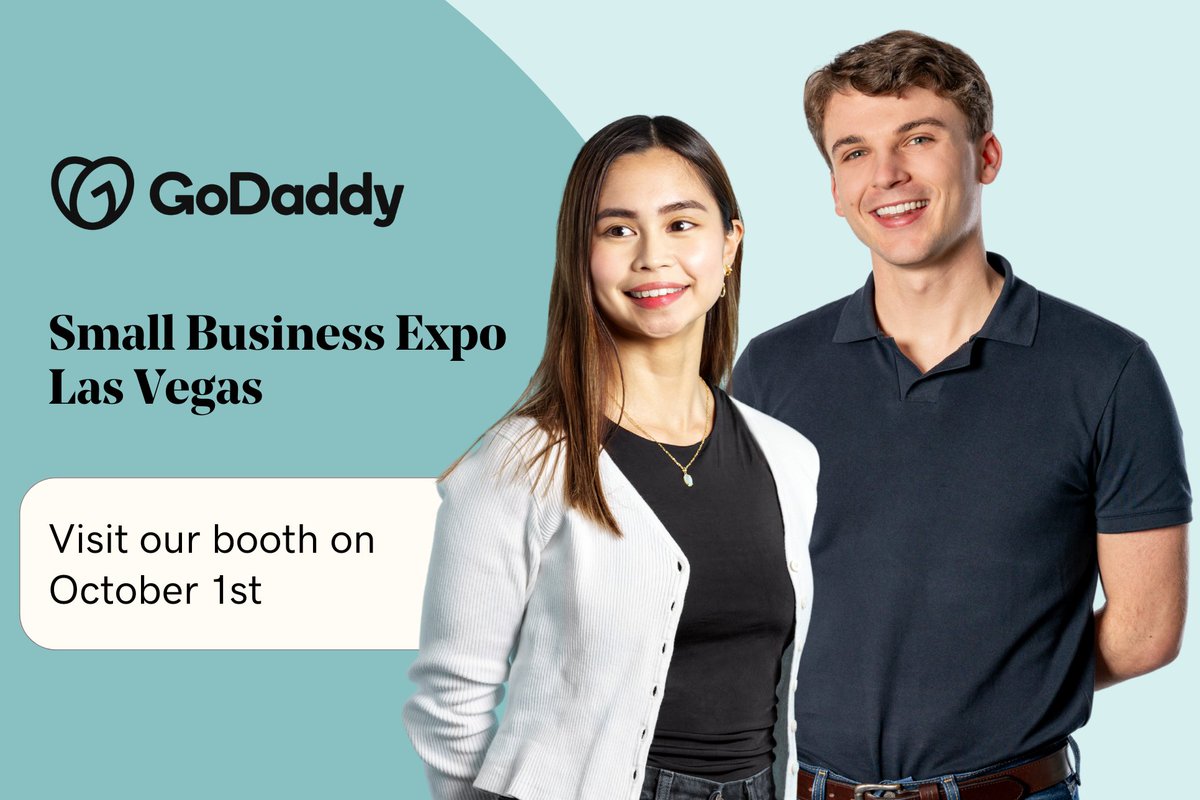 GoDaddy is excited to join the upcoming Small Business Expo in Las Vegas! Be sure to stop by booth #225 on October 1st to meet our team and learn more about our products and services!

Interested in learning more? thesmallbusinessexpo.com/city/las-vegas/