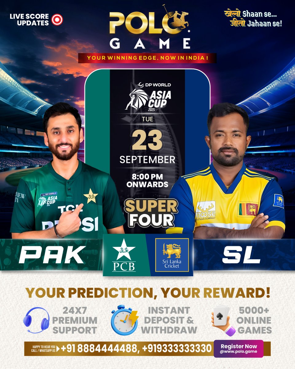 PoloGameIndia's tweet photo. 🚀 https://t.co/zYP4eJUn4B IS NOW LIVE IN INDIA! 🌍

The world’s favorite betting platform is here to elevate your gaming experience! 🎰⚽🏏

🔥 Why Choose https://t.co/XvHIjUfOVE?
✅ 24/7 Support – Call, Online Chat & WhatsApp assistance!
✅ Lightning-Fast Transactions – Auto Deposit & Withdrawals 💸
✅ Trusted Globally – Join millions of players worldwide!

🎉 Launch Offers & Exclusive Bonuses – Don’t miss out!

📲 Download Now & Start Winning!
https://t.co/0u7wbUkHje

#PoloGameIndia #WinBig #TrustedBetting #ipl #ipl2025 #polodotgame #Trending #GamblingIndia #IndianCasino #TeenPatti #RummyOnline #PokerIndia #BettingTips #CasinoVibes #OnlineCasinoIndia #RealCashGames #DesiGamblers