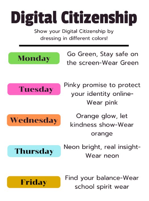 TISDWIS's tweet image. Digital Citizenship week is next week, Sept. 29 - Oct. 3!