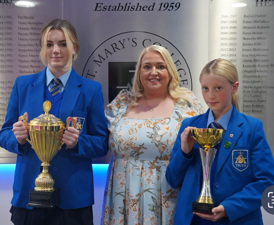 StMarysDerryTD's tweet image. 🏆✨ Delighted to celebrate our Showjumping Team at Senior Prize Giving! ✨🏆
Huge congratulations to our Showjumping Rising Star, Clodagh Sharkey, and to our Showjumper of the Year, Abbie Rose McGeady! 🐎💫