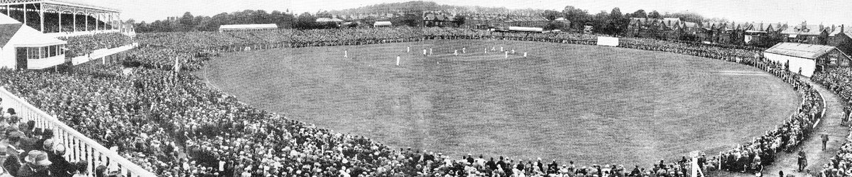 PictureSporting's tweet photo. A general view of Headingley during the 3rd Ashes Test in July 1930. It was in this game that Don Bradman scored 309* on the first day, going on to make a then Test record 334 https://t.co/drsFAoLTJw