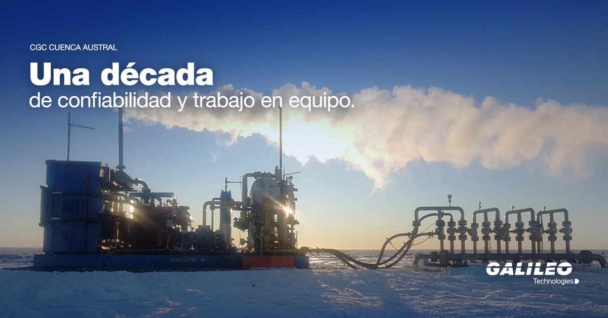 Celebramos 10 años de operación ininterrumpida en la Cuenca Austral junto a #CGC. Más de 11.200 HP operativos gracias a la dedicación de nuestro equipo técnico.  

Un logro que reafirma nuestro compromiso con la confiabilidad y el crecimiento continuo. 🚀

#GalileoTechnologies